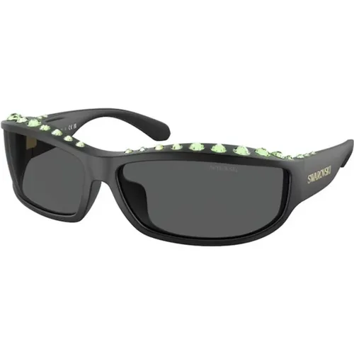 Frame with Dark Grey Lenses , unisex, Sizes: ONE SIZE - Swarovski - Modalova