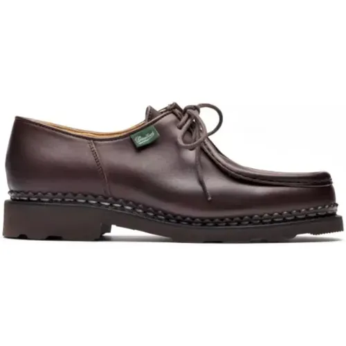 Iconic Handcrafted Leather Mocassino Shoes , female, Sizes: 6 1/2 UK, 7 UK, 3 1/2 UK - Paraboot - Modalova