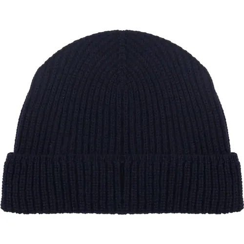 Ribbed Beanie Hat , male, Sizes: ONE SIZE - Eleventy - Modalova