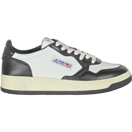 And White Leather Sneakers , female, Sizes: 4 UK, 2 UK, 7 UK, 6 UK, 3 UK - Autry - Modalova