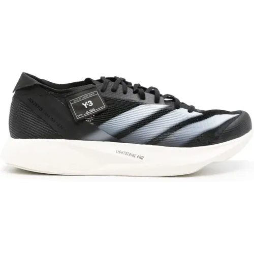 Schwarze Sneakers mit Signature 3-Stripes , Herren, Größe: 40 1/2 EU - Y-3 - Modalova