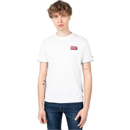 Einfaches Rundhals T-Shirt mit Dekorativem Druck - Pepe Jeans - Modalova