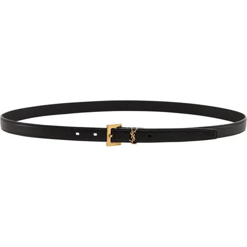 Womens Accessories Belts Ss24 , female, Sizes: 95 CM - Saint Laurent - Modalova