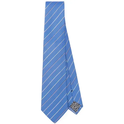 Blauer Multi Strap Herren Krawatte , Herren, Größe: ONE Size - PS By Paul Smith - Modalova