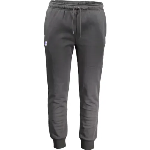 Sporty Elastic Waistband Sweatpants with Cuffs , male, Sizes: 2XL, M, 2XS, XS, XL, S - K-way - Modalova