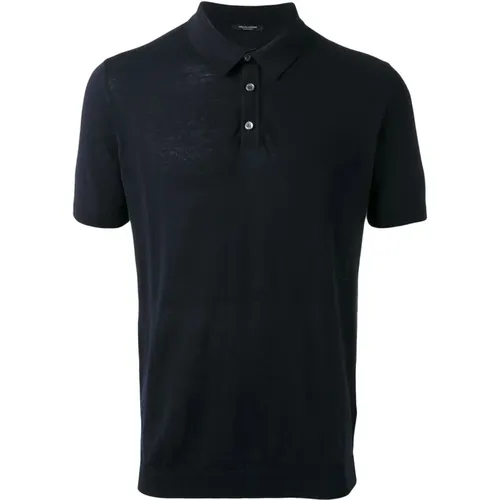 Men's Clothing T-Shirts & Polos Navy Ss24 , male, Sizes: S - Roberto Collina - Modalova