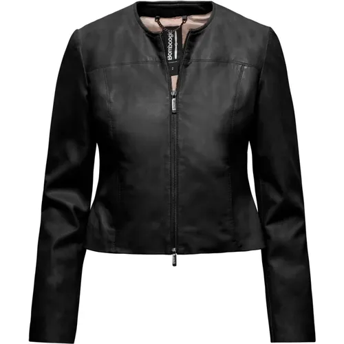 Essential Leather Jacket , female, Sizes: 2XL, L, XL, S, XS, M - BomBoogie - Modalova
