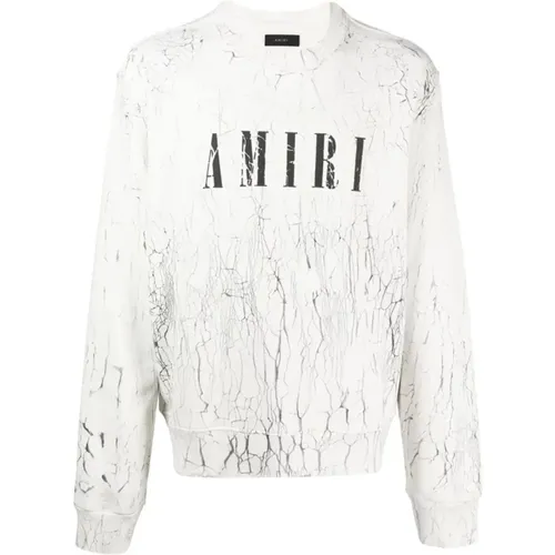 Cracked Dye Core Logo Sweatshirt , male, Sizes: M, XL, S, L - Amiri - Modalova