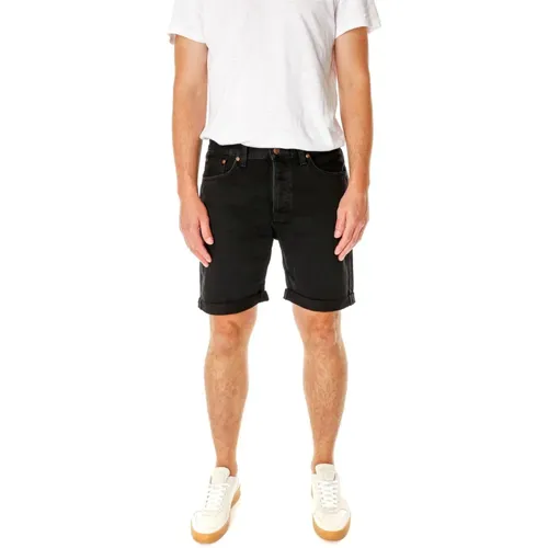 Denim Shorts Regular Fit Five-Pocket Style , Herren, Größe: W29 - Nudie Jeans - Modalova