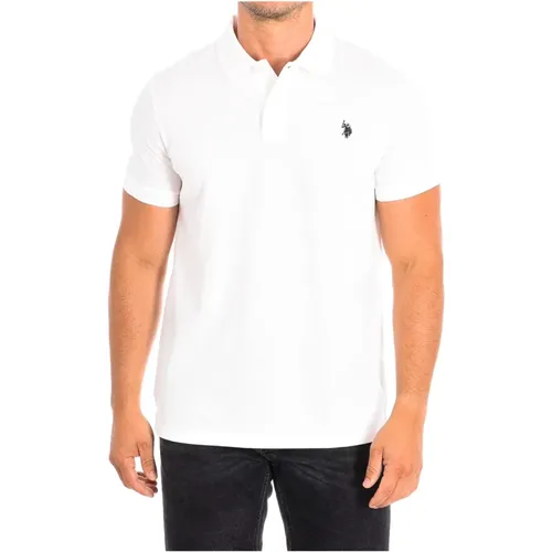 Short Sleeve Polo Shirt in Fuchsia , male, Sizes: L, M, 2XL, XL - U.s. Polo Assn. - Modalova