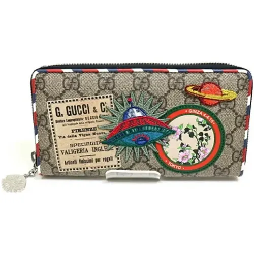 Pre-owned Multicolored Coated Canvas Wallet , female, Sizes: ONE SIZE - Gucci Vintage - Modalova