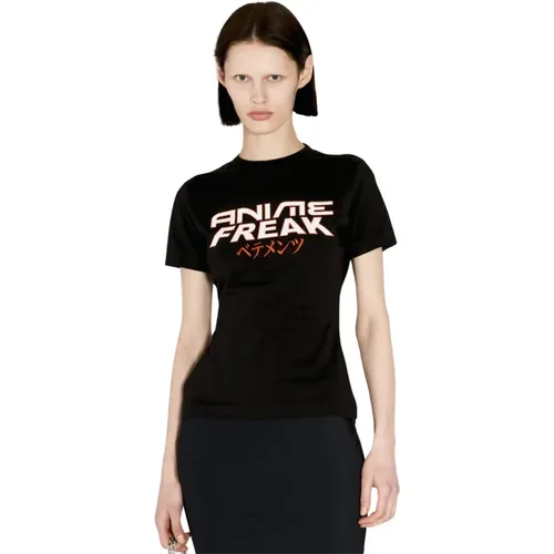 Anime Freak Jersey T-Shirt , Damen, Größe: XS - Vetements - Modalova