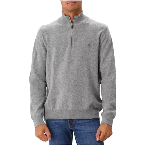 Langarm Pullover Reh Hellgrau , Herren, Größe: XL - Ralph Lauren - Modalova