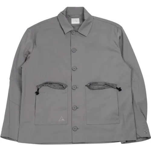 Grey Chore Shirt Rbmw066Fa48 , male, Sizes: L, S - ROA - Modalova