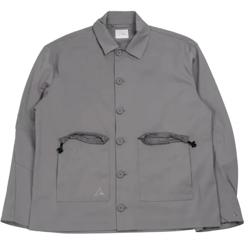 Grey Chore Shirt Rbmw066Fa48 , male, Sizes: S - ROA - Modalova