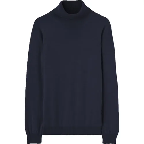 Luxury Cashmere Rollneck Turtleneck -avy, Size 56 , male, Sizes: 3XL - Dondup - Modalova