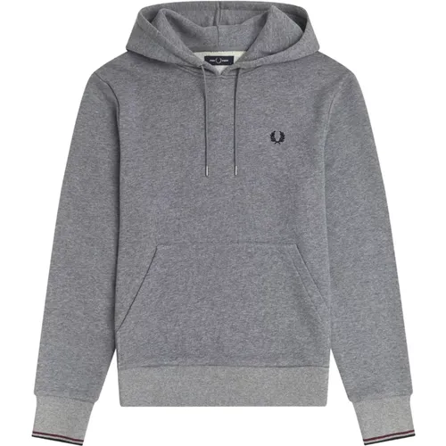 Kapuzenpullover mit gerafftem Rücken und doppelten Streifenbündchen - Fred Perry - Modalova