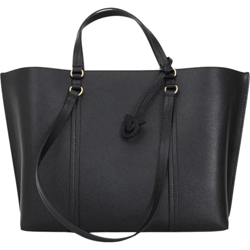 Carrie Shopper Tote Bag , female, Sizes: ONE SIZE - pinko - Modalova