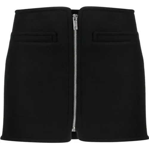 Wool swallow skirt , female, Sizes: XS - Courrèges - Modalova