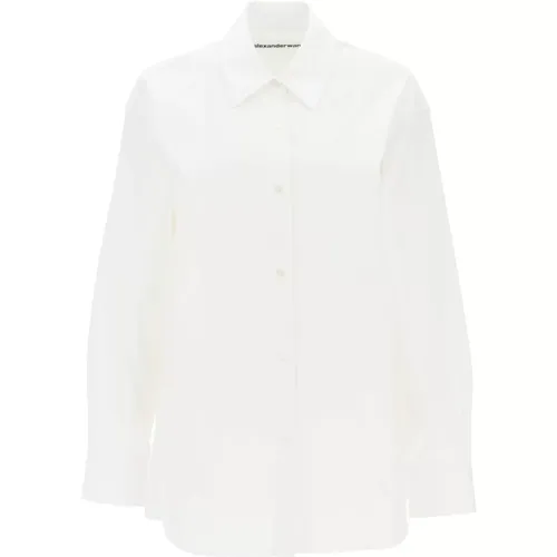 Casual Button-Up Shirt , female, Sizes: S, M - alexander wang - Modalova