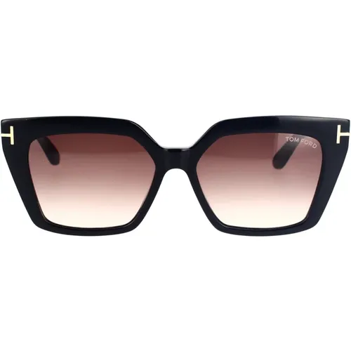Irregular Shape Sunglasses with Smoky Lens , female, Sizes: 57 MM - Max & Co - Modalova