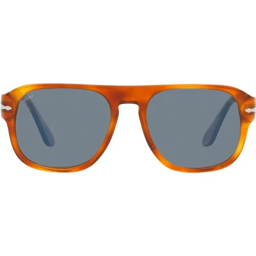 Stylish Unisex Sunglasses with Blue Lens , unisex, Sizes: 57 MM, 54 MM - Persol - Modalova