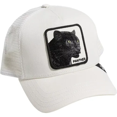 Weiße Panther Cap mit Mesh-Rückseite und Verstellbarer Schnalle - Goorin Bros - Modalova