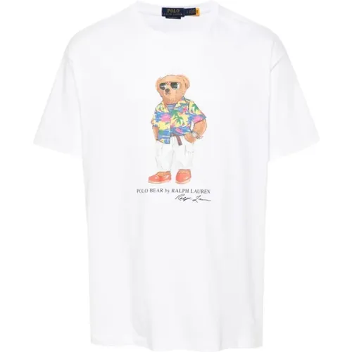 Polo Bear Jersey T-shirt , Herren, Größe: L - Ralph Lauren - Modalova