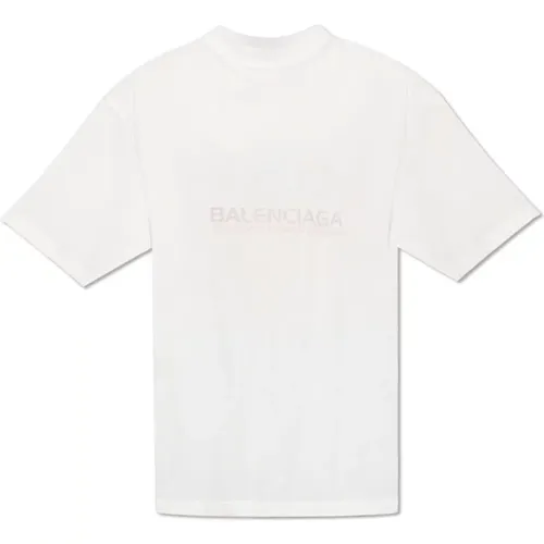 Logo-printed T-shirt , male, Sizes: S - Balenciaga - Modalova