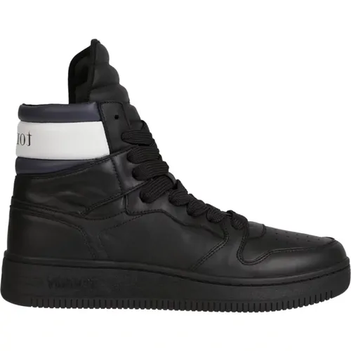 Zion 1 Schuh - Schwarze Ledersneaker , Herren, Größe: 41 EU - Tommy Jeans - Modalova