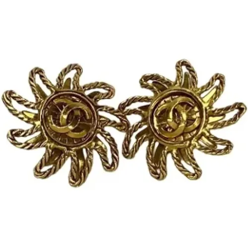 Pre-owned Metal earrings , female, Sizes: ONE SIZE - Chanel Vintage - Modalova