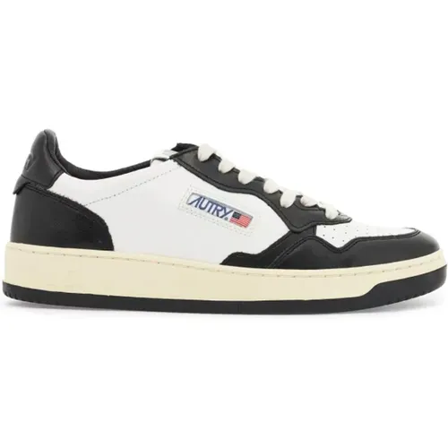 Perforated Leather Low Top Sneakers , male, Sizes: 12 UK - Autry - Modalova