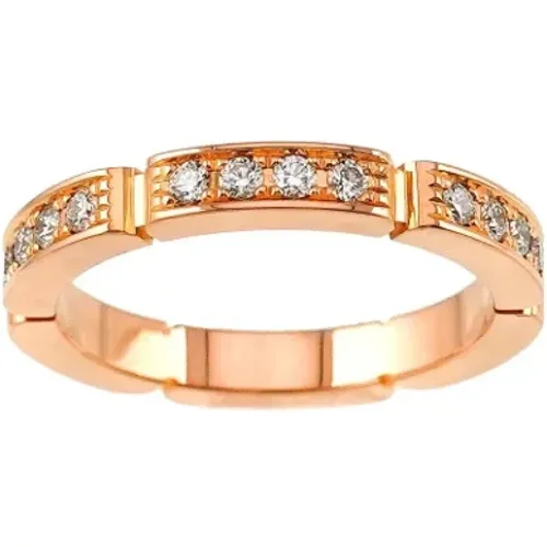 Pre-owned Rose Gold rings , female, Sizes: ONE SIZE - Cartier Vintage - Modalova