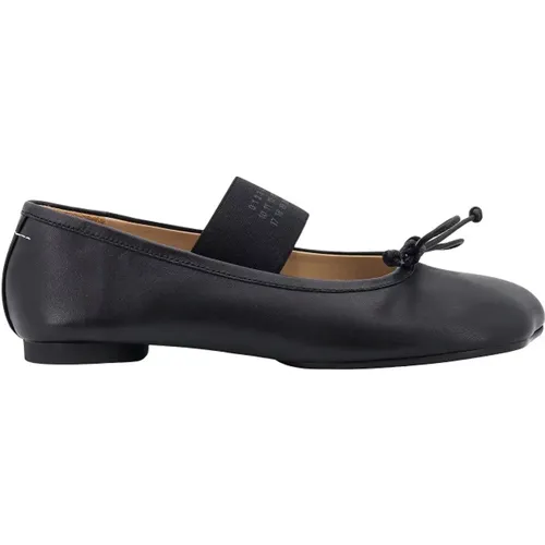 Leather Ballerinas with Anatomic Shape , female, Sizes: 3 UK, 4 1/2 UK, 4 UK, 6 1/2 UK, 5 UK, 6 UK, 5 1/2 UK, 7 UK - MM6 Maison Margiela - Modalova