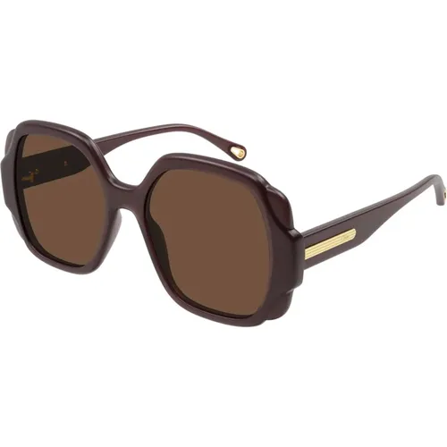 Sophisticated Sunglasses , female, Sizes: 55 MM - Chloé - Modalova