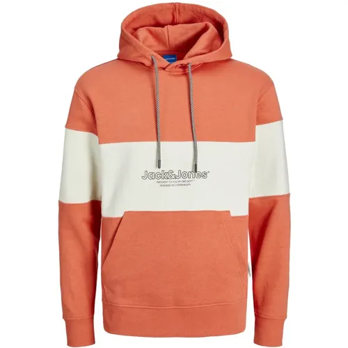 Colorblock Hoodie Sweatshirt , Herren, Größe: XL - jack & jones - Modalova