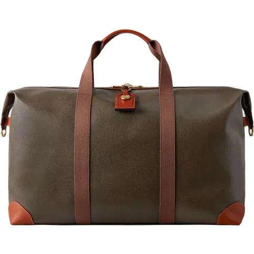 Heritage Large Clipper, Mole & Cognac Weekend Bag , unisex, Sizes: ONE SIZE - Mulberry - Modalova