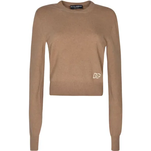 Plain Logo Sweater , female, Sizes: S, XS, 2XS - Dolce & Gabbana - Modalova