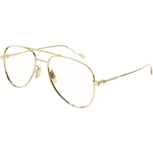 Ikonoische Brillen mit Linearen Formen , Herren, Größe: 55 MM - Saint Laurent - Modalova