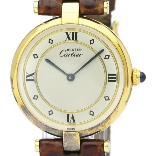 Pre-owned Yellow Gold watches , female, Sizes: ONE SIZE - Cartier Vintage - Modalova