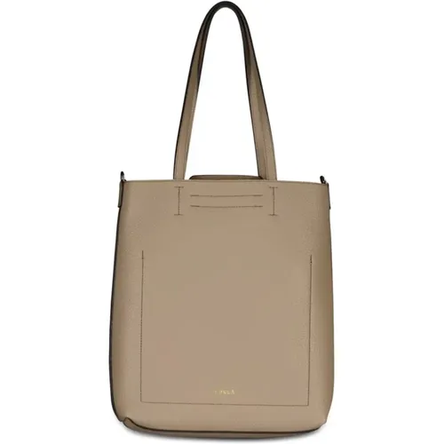 Leather Tote Bag , female, Sizes: ONE SIZE - Furla - Modalova