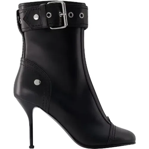 Leather boots , female, Sizes: 7 UK, 5 UK, 6 UK, 2 UK, 4 UK - alexander mcqueen - Modalova