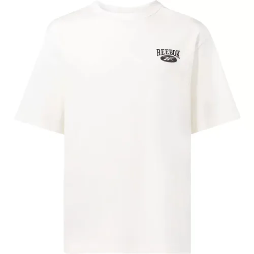 Klassisches Sportliches T-Shirt , Herren, Größe: L - Reebok - Modalova