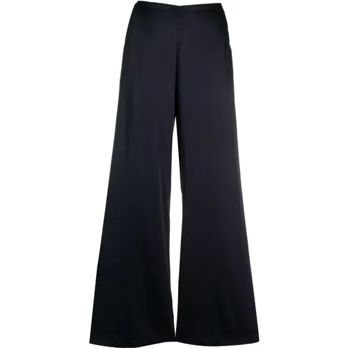 Elegant high waist silk trousers , female, Sizes: XL, M - Forte Forte - Modalova