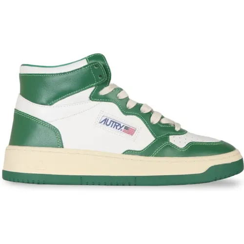 Mid Bicolor Grüne Sneakers,Sneakers - Autry - Modalova
