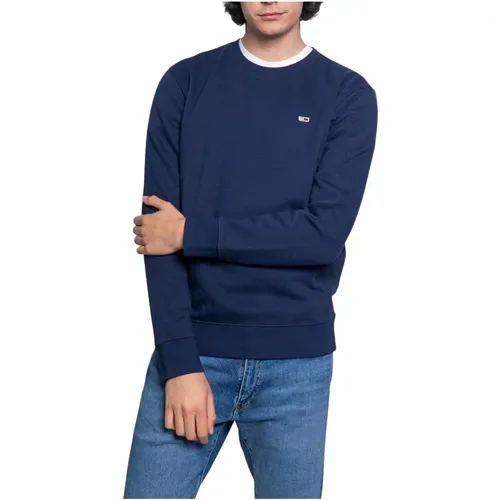 Plain Sweatshirt , male, Sizes: S, XS, 3XL, 2XL - Tommy Jeans - Modalova