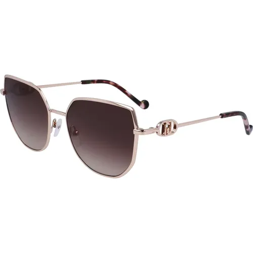 Sunglasses LJ154S,Blush Gold/Blue Shaded Sunglasses,Rose Gold/Light Brown Shaded Sunglasses - Liu Jo - Modalova