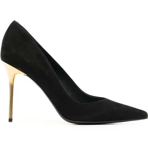 Ruby-Suede Closed High Heels , female, Sizes: 4 1/2 UK, 5 UK, 5 1/2 UK, 6 UK, 4 UK, 3 UK, 8 UK, 7 UK - Balmain - Modalova