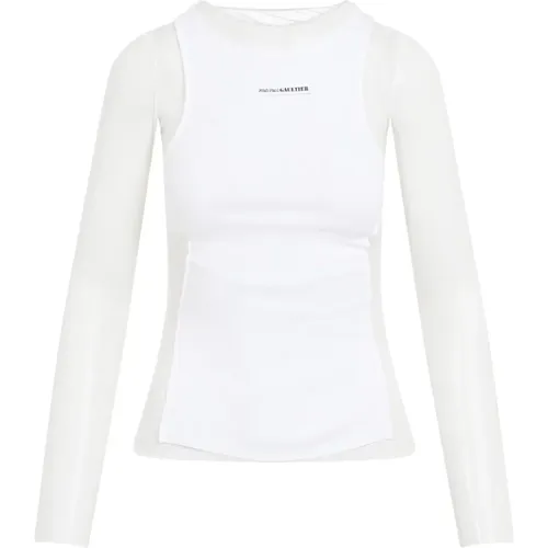 Weißes Top Chic Stil , Damen, Größe: XS - Jean Paul Gaultier - Modalova