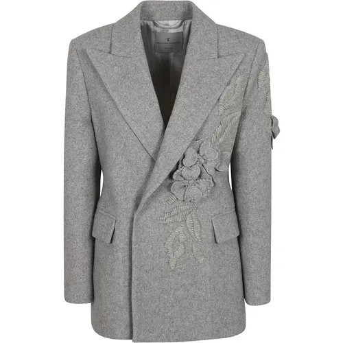 Grey Jacket Aw24 Womens Fashion , female, Sizes: M - Ermanno Scervino - Modalova